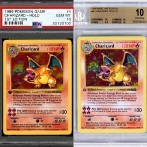διαβαθμισμένη αξία καρτών Pokemon PSA και BGS