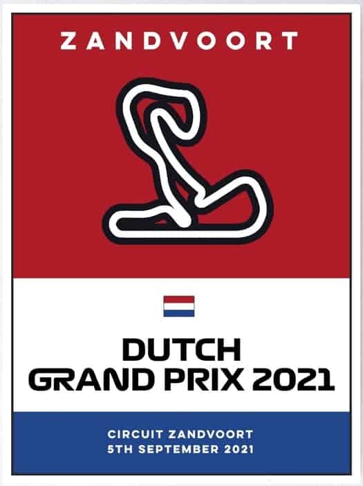 F1 Dutch GP Zandvoort 2021 temps de course