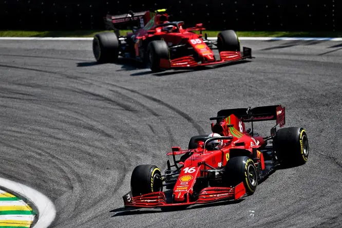 Ferrari Leclerc Sainz Βραζιλία GP F1 2021